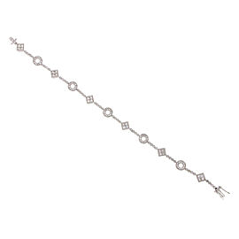 18K White Gold 1.95 CT Multi Shape G VS1 Diamond Link Bracelet 7" »BL128