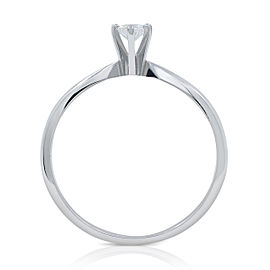 14K White Gold Diamond Engagement Ring