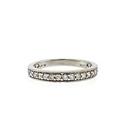 14k White Gold Diamond Band .21 Cts TW