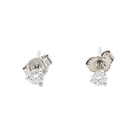 14K WHITE GOLD 0.25 CT I VS1 DIAMOND STUDS 0.4 GRAMS 3.3 MM