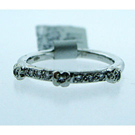 14K White Gold Diamond Ring Size 5.5