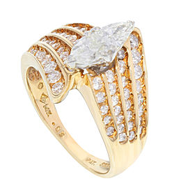 14K Yellow Gold Diamond Engagement Ring