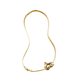 Heart Necklace 14K Yellow Gold 0.15Ct I VS1 Diamonds 22.8 Grams 16"