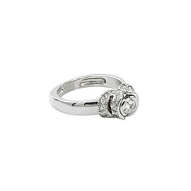 14K White Gold 0.51Ct F VS1 Diamond Band Ring 5.6 Grams Size 6 Engagement