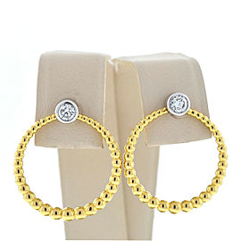 Kwiat Adorn Two Tone Diamond Stud Hoop Earrings