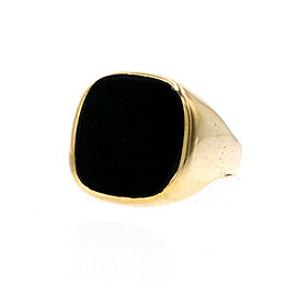 Fine estate 14k Yellow Gold Bloodstone Ring 6.4 Grams Size 8