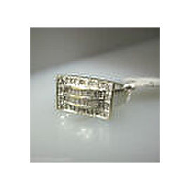 14K WHITE GOLD BAGUETTES DIAMONDS LADIES RING SIZE 7