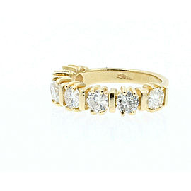 14K YELLOW GOLD 1.4CT DIAMOND LADIES RING SIZE 4.75