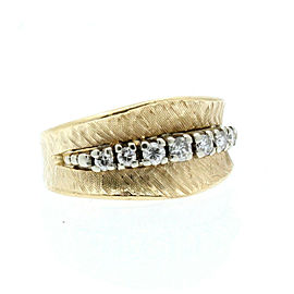 Estate 14k Yellow gold .40ct Diamond Ladies Ring 6 Grams Size 7