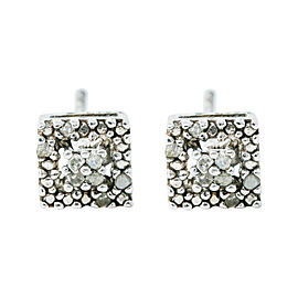 14K WHITE GOLD 0.54 CT DIAMOND STUDS 1 GRAMS 6 MM