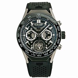 Tag Heuer Carrera 02T Tourbillon ACBF5A80 Mens Automatic Watch Titanium 46mm