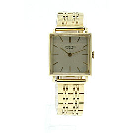 Vintage Universal Geneve 14K Yellow Gold Mechanical Square Men's Watch 57.3g