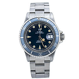 Tudor Submariner Lollipop 76100 Blue Dial Vintage Automatic Mens Watch 40MM