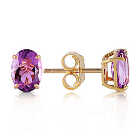 1.8 CTW 14K Solid Gold To Immortality Amethyst Earrings