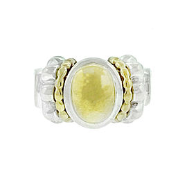 Lagos Two Tone Oval Ring