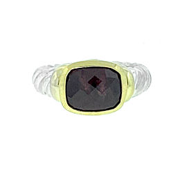 David Yurman Noblesse Two Tone Pink Tourmaline Cable Ring