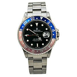 Rolex GMT Master II 16710 Pepsi Stainless P Serial Automatic Mens Watch 40MM