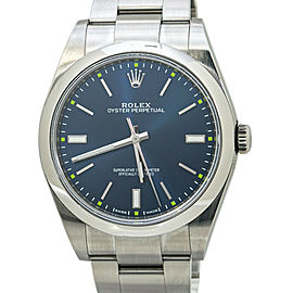 Rolex Oyster Perpetual 114300 Blue Dial Mens Automatic with Box&Papers 39MM