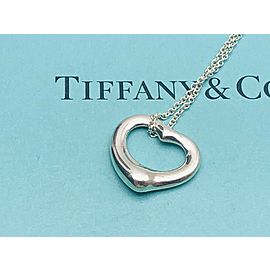 TIFFANY & Co. Sterling Silver Small Open Heart necklace