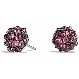 David Yurman 10mm Osetra Rhodolite Garnet Stud Earrings