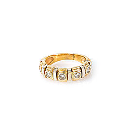 14K Yellow Gold 0.75 Ct K SI2 Diamond Band Ring 5.7 Grams Size 6