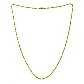 14k Yellow Gold 25" Rope Chain