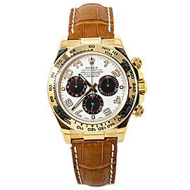 Rolex Daytona 116518 Cosmograph 18k Gold Panda Dial With Box & Papers 2015 40MM