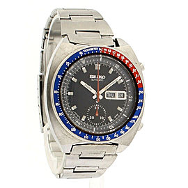 Vintage Seiko Pepsi Bezel Automatic Chronograph Blue Dial Men's Watch