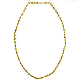 10k Yellow Gold 5.32mm Rope Chain Necklace approx. 23"