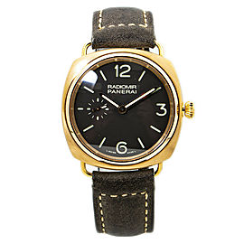 Panerai Radiomir PAM00336 Brown Dial Rose Gold Case Mens Watch