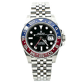 Rolex GMT-Master II 126710BLRO New Mark I Pepsi Automatic Watch Box & Card 40MM