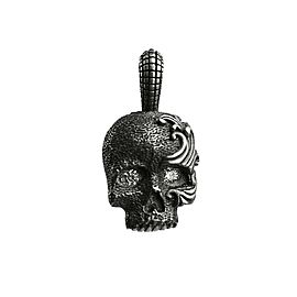 DAVID YURMAN STERLING SILVER WAVES SMALL SKULL DIAMOND PENDANT ENHANCER NEW 41P