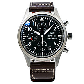 IWC Pilot IW377709 Day-Date Chronograph Black Dial Automatic Men's Watch