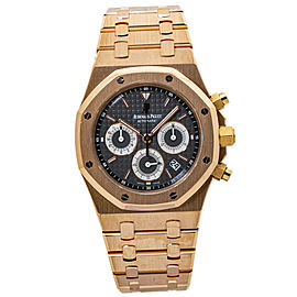 Audemars Piguet Royal Oak 260220OR Rare Dial Box & Paper 18k Rose Gold 39mm