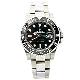 Rolex GMT-Master Black Ceramic Stainless Mens Automatic Watch 2019 Card 40mm