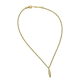 Elizabeth Rand 18K Yellow Gold Diamond Necklace Size16"