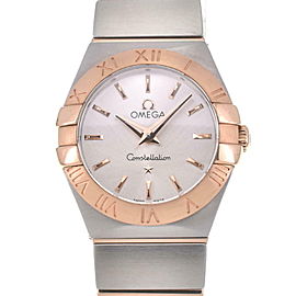 OMEGA Constellation Stainless Steel/K18 Quartz Watch LXGJHW-314