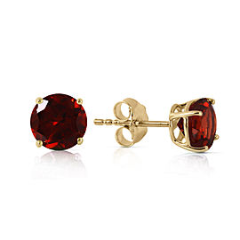 0.95 CTW 14K Solid Gold Two Worlds Garnet Earrings