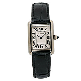 Cartier Tank Louis 2679 W1541056 Quartz Leather White Dial Leather Strap 22mm