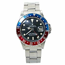 Rolex 1675 GMT Master 1970 Pepsi Faded Red Back Matte Automatic Mens Watch 40MM