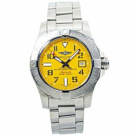 Breitling Avenger II Seawolf A1733110 Yellow Auto Watch 45mm