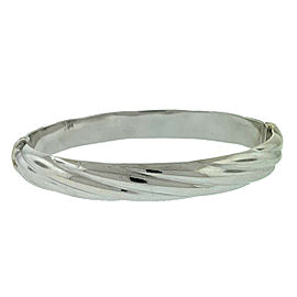 14k White Gold Bangle Bracelet