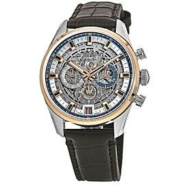 Zenith El Primero 51.2081.400 Rose Skeleton Blue Dial 2021 New Watch 42mm