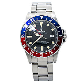 Rolex GMT-Master Pepsi 16750 1981 8.1Serial Matte Patina Automatic Watch 40mm