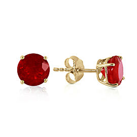 0.95 CTW 14K Solid Gold Fiercely We Believed Ruby Earrings