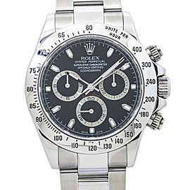 Rolex Daytona 116520 Rehaut Black Dial Watch 40mm Box & M Open Card