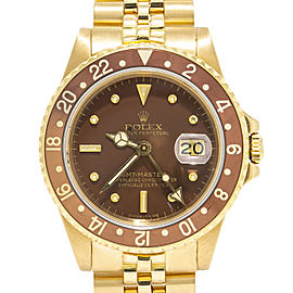 Rolex GMT-Master Matte Nipple Dial 18k Jubilee Recent Rolex Service 40mm