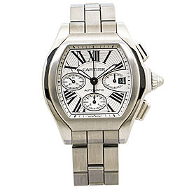 Cartier Roadster Automatic Men Watch Silver Dial 43mm