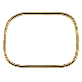 18k Yellow Gold Rectangular Bangle Bracelet