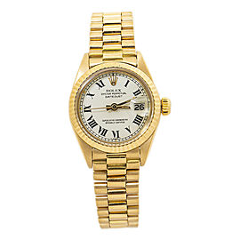 Rolex Datejust 6917 President 18k Automatic Ladies Watch Buckley Dial 26mm